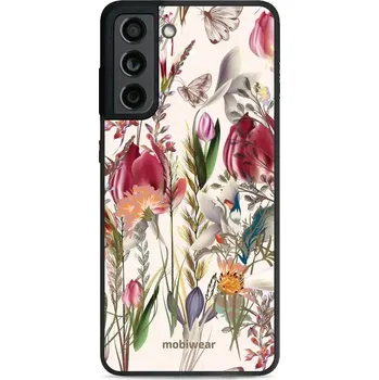 Pouzdro na mobilní telefon Lesklý kryt Mobiwear Glossy - Samsung Galaxy S21 FE - G031G - Rozkvetlá louka (Prémiové lesklé pouzdro, obal, kryt Mobiwear Glossy na mobil Samsung Galaxy S21 FE - G031G - Rozkvetlá louka, materiál Plast + TPU silikon - krytí po všech stranách,)
