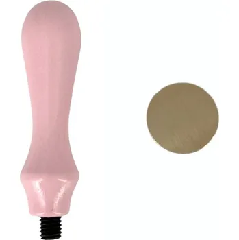 Pečeť mintopia Pečetidlo mosazné průměr 25mm + dřevěná rukojeť - bez vzoru