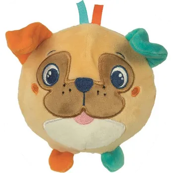 CLEMENTONI BABY Plyšový míček Pejsek s chrastítkem