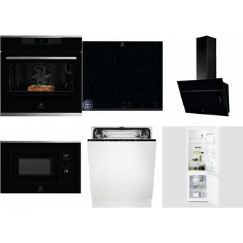 Set domácích spotřebičů ELECTROLUX KOEBP39X + ELECTROLUX LIR60433B + ELECTROLUX LFV316K + ELECTROLUX LMS2203EMX + ELECTROLUX EEA27200L + ELECTROLUX LNT3LF18S