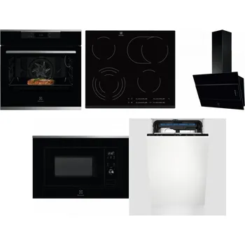 Set domácích spotřebičů ELECTROLUX KOEBP39X + ELECTROLUX EHF6547FXK + ELECTROLUX LFV316K + ELECTROLUX LMS2203EMX + ELECTROLUX EEM23100L