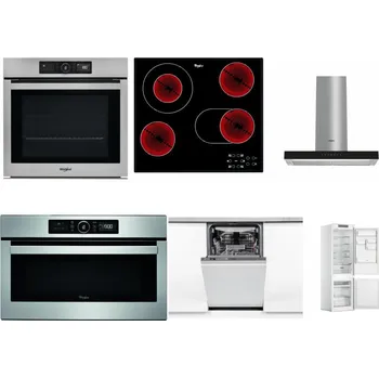 Set domácích spotřebičů WHIRLPOOL AKZ9 9480 IX + WHIRLPOOL AKT 8190/BA + WHIRLPOOL WHBS 62F LT K + WHIRLPOOL ABSOLUTE AMW 730 IX + WHIRLPOOL WSIO 3O34 PFE X + WHIRLPOOL WHC18 T311