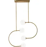 Závěsná lampa La Belle XXXXIII zlatá/bílá