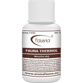 Masážní přípravek Prohřívací masážní olej Fauna Thermol Aromafauna velikost: 20 ml