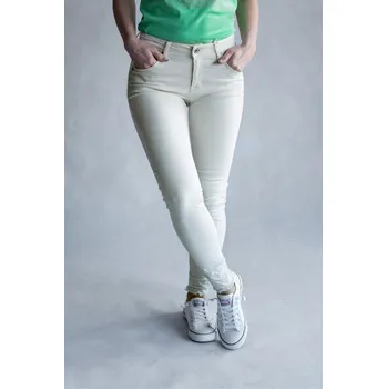 Dámské džíny Ormi 1225s Jeans Itálie barva: béžová, velikost: S