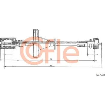 Náhon tachometru Hřídel tachometru, , 4413859, X044138590, COFLE, S07032