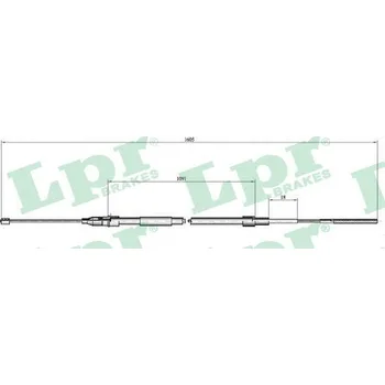 Lanko parkovací brzdy Tažné lanko, parkovací brzda, , 867609721, LPR, C0651B