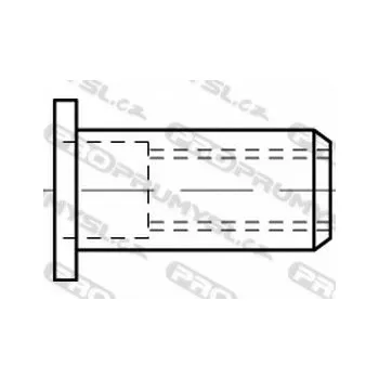 Matice Matice nýtovací s plochou hlavou M6 (3,0-5,5) pozink