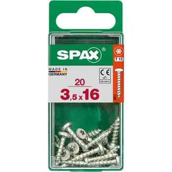 Vrut SPAX Vrut 3,5x16, půlkulatá hlava, T-STAR plus, WIROX, 20 ks (S)