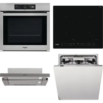 Set domácích spotřebičů WHIRLPOOL AKZ9 9480 IX + WHIRLPOOL WL S7260 NE + WHIRLPOOL AKR 5390/1 IX + WHIRLPOOL WIO 3T133 PLE