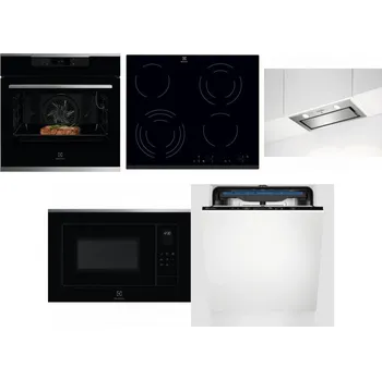 Set domácích spotřebičů ELECTROLUX KOEBP39X + ELECTROLUX EHF6343FOK + ELECTROLUX LFG716X + ELECTROLUX LMS4253TMX + ELECTROLUX EES48200L