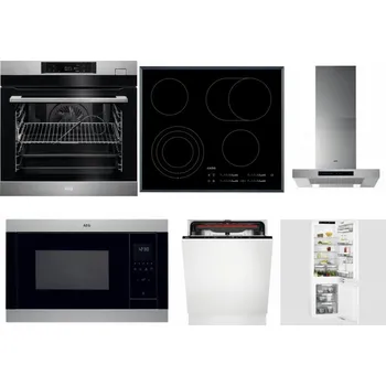 Set domácích spotřebičů AEG BSK782380M + AEG Mastery DirectTouch HK654070FB + AEG Mastery DBB5660HM + AEG Mastery MSB2547D-M + AEG Mastery MaxiFlex FSB53927Z + AEG Mastery FlexiShelf SCE818D3LC