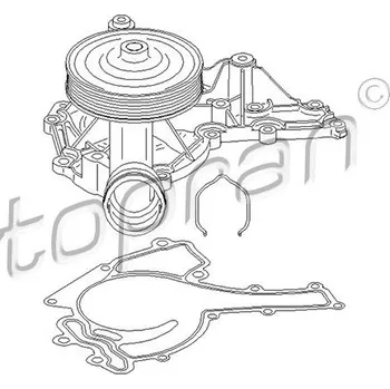 Vodní pumpa motoru Vodní čerpadlo, chlazení motoru, , 2722000401, A2722000401, TOPRAN, 407 882