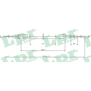 Lanko parkovací brzdy Tažné lanko, parkovací brzda, , 474660, 9671815180, LPR, C1685B