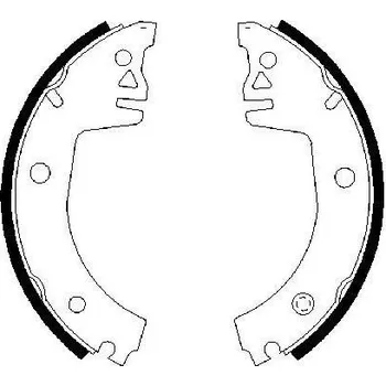 Brzdová čelist Sada brzdových čelistí, , BOSCH, 0 986 487 326