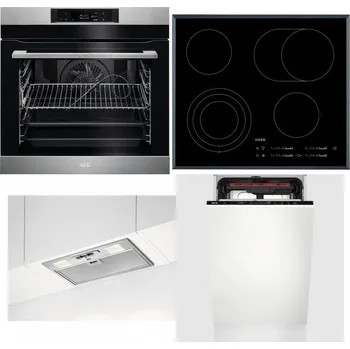 Set domácích spotřebičů AEG BPK742380M + AEG Mastery DirectTouch HK654070FB + AEG DGB3523S + AEG Mastery MaxiFlex FSE73507P