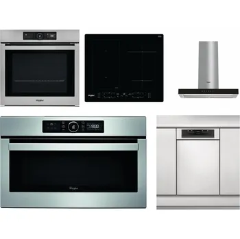 Set domácích spotřebičů WHIRLPOOL AKZ9 9480 IX + WHIRLPOOL WL B8160 NE + WHIRLPOOL WHBS 62F LT K + WHIRLPOOL ABSOLUTE AMW 730 IX + WHIRLPOOL WSBO 3O34 PF X