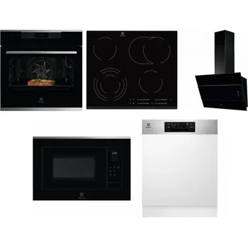 Set domácích spotřebičů ELECTROLUX KOEBP39X + ELECTROLUX EHF6547FXK + ELECTROLUX LFV316K + ELECTROLUX LMS4253TMX + ELECTROLUX EEM48300IX