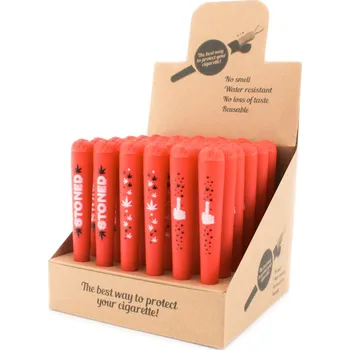 Termobox Joint tube - schovka na joint červená Varianty: Fuck