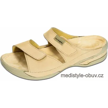 Dámská zdravotní obuv MEDISTYLE ZUZANA 2Z-E12/TL pantofel BÉŽOVÝ vel.35-42, béžová - 36