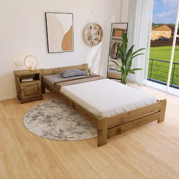 Postel Maxi Postel z masivu Evropa 120 x 200 cm - barva Dub