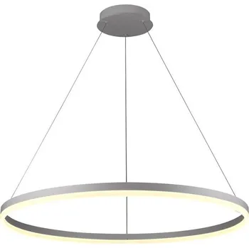 Ledshopik Závěsné stmívatelné LED svítidlo CURLY | 55W | Ø80cm | CCT 3000-6500K | 3700lm | stříbrné |