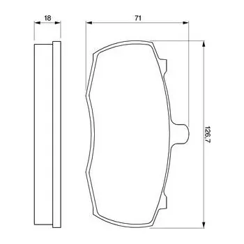 Brzdová destička Sada brzdových destiček, kotoučová brzda, , BOSCH, 0 986 424 113
