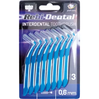 Mezizubní kartáček Rebi-Dental Mezizubní kartáčky 0,6 mm modré 8 ks
