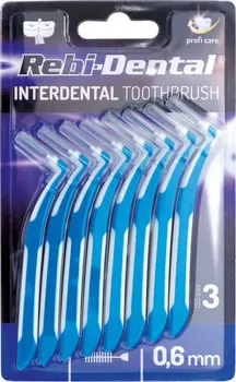 Mezizubní kartáček Rebi-Dental Mezizubní kartáčky 0,6 mm modré 8 ks