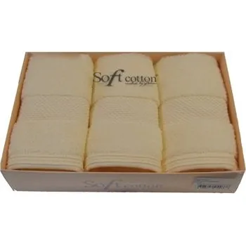Kosmetická sada Soft Cotton Soft Cotton Dárková sada malých ručníků DELUXE Hořčicová - 8698642058019