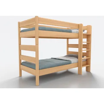 Postel Nábytek Rovder Patrová postel Junior 1, Rovder Výběr moření: Modrá, Rozměr postele: 90x200, Druh dřeva: Bukový masiv