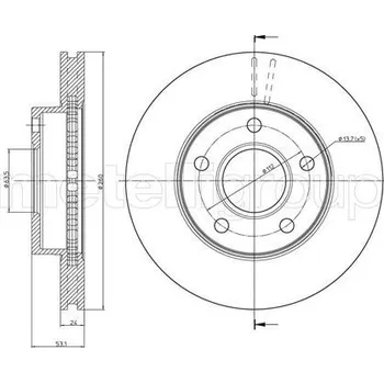 Brzdový kotouč Brzdový kotouč, , 1630011, 5022668, 5023441, 5027462, 5027463, 6158214, 6168109, 85GB1125BE, METELLI, 23-0120