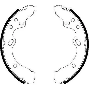 Brzdová čelist Sada brzdových čelistí, , BOSCH, 0 986 487 366