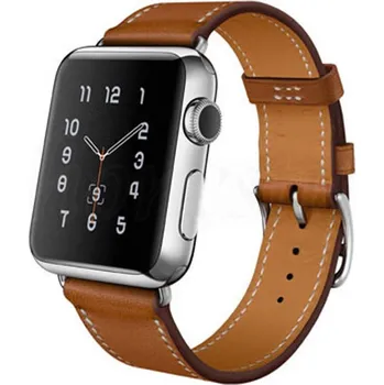 Ostatní příslušenství k chytrým hodinkám eses Kožený řemínek 42mm, 44mm, 45mm, 49mm pro Apple Watch - S gravírováním "K svátku", hnědý