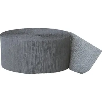 Konfeta Unique SERPENTÝNA krepová šedá 4,5cm/25m