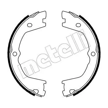 Auto-moto Sada brzdových čelistí, parkovací brzda, , 42535858, METELLI, 53-0086
