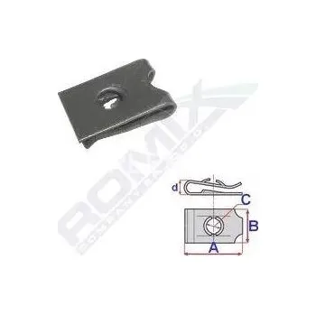 Příslušenství karosérie sponky,uchytky,koliky čalounění ROMIX, , ECAR, RX16032