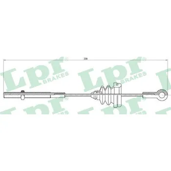 Lanko parkovací brzdy Tažné lanko, parkovací brzda, , 3343698, 3410648, LPR, C0904B