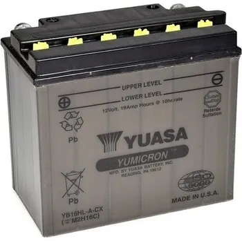 Autobaterie startovací baterie, , YUASA, YB16HL-A-CX
