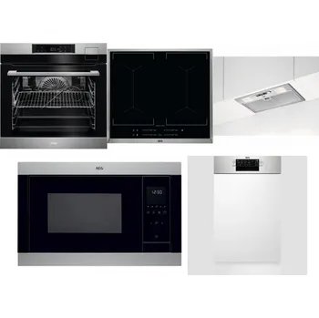 Set domácích spotřebičů AEG BSK792380M + AEG Mastery DoubleBridge IKE64450XB + AEG DGB3523S + AEG Mastery MSB2547D-M + AEG Mastery MaxiFlex FEE73517PM
