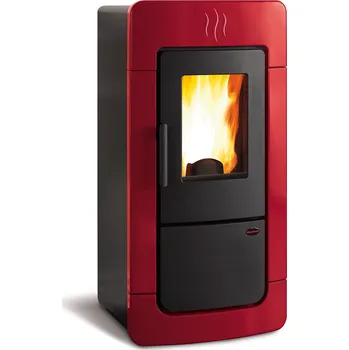 Krbová kamna LA NORDICA - EXTRAFLAME Extraflame Diadema Idro Evo bordó