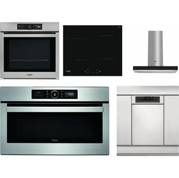Set domácích spotřebičů WHIRLPOOL AKZ9 9480 IX + WHIRLPOOL WS Q2760 BF + WHIRLPOOL WHBS 62F LT K + WHIRLPOOL ABSOLUTE AMW 730 IX + WHIRLPOOL WSBO 3O34 PF X