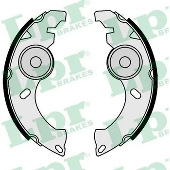 Brzdová čelist Sada brzdových čelistí, , 034002, LPR, 09040