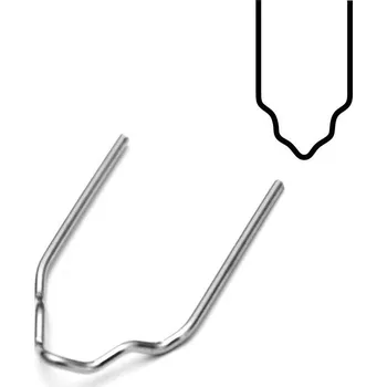 Svářečka Genborx Sponky na svařování plastů PV8, sada 100 ks, tvar V, Ø 0,8 mm