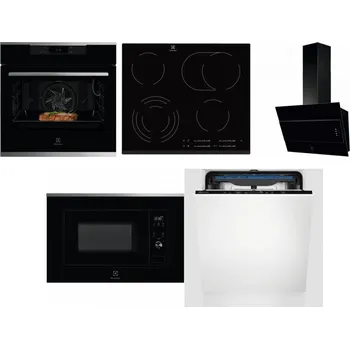 Set domácích spotřebičů ELECTROLUX KOEBP39X + ELECTROLUX EHF6547FXK + ELECTROLUX LFV316K + ELECTROLUX LMS2203EMX + ELECTROLUX EES48200L