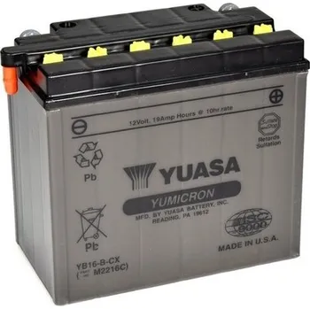 Autobaterie startovací baterie, , YUASA, YB16-B-CX