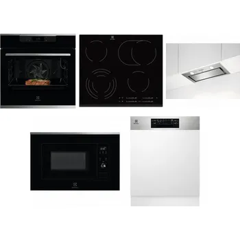 Set domácích spotřebičů ELECTROLUX KOEBP39X + ELECTROLUX EHF6547FXK + ELECTROLUX LFG716X + ELECTROLUX LMS2203EMX + ELECTROLUX EEM48300IX