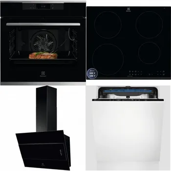 Set domácích spotřebičů ELECTROLUX KOEBP39X + ELECTROLUX LIR60433B + ELECTROLUX LFV316K + ELECTROLUX EES48200L