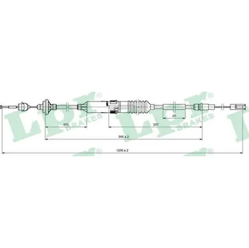 Spojka Tazne lanko, ovladani spojky, , 357721335E, LPR, C0135C