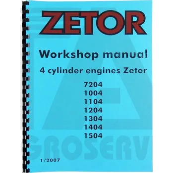 dílenská příručka Motory Zetor Z 1204-1504 - A